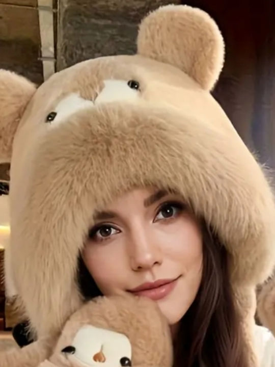 Beanie Unisex Căciulă Tricotat în culoarea Maro