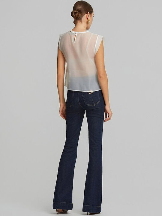Women's Blouse Sleeveless Ecru