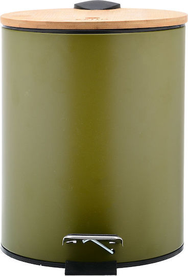 Estia Satz Papierkorb-Pingal Olive Series Sanftes Schließen 5lt Olivgrün