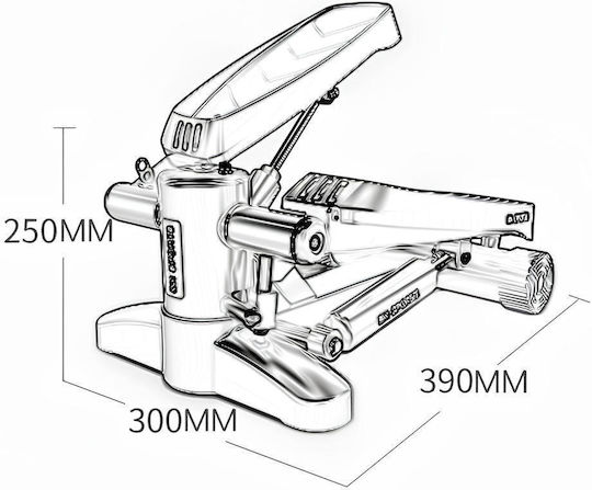 BN Sports Mini Stepper με Λάστιχα Εκγύμνασης
