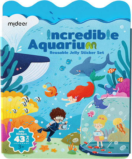 Mideer Wiederverwendbare Schaumstoff-Aufkleber Fantastisches Aquarium