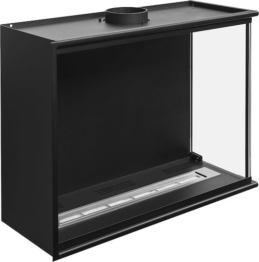 Globmetal Wandmontiert Bioethanol Kamine Innenbereich Schwarz 60xx