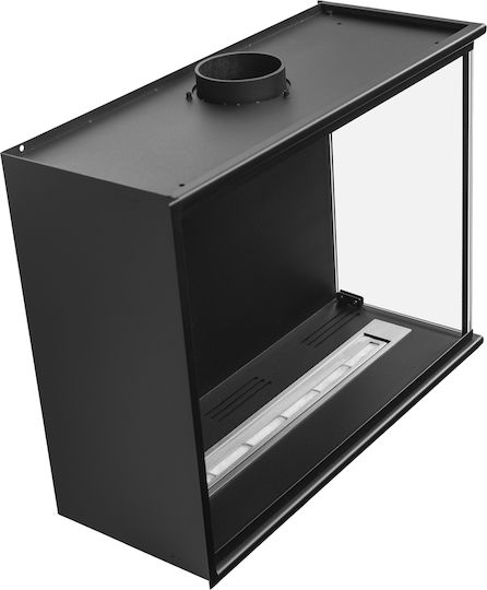 Globmetal Wandmontiert Bioethanol Kamine Innenbereich Schwarz 60xx
