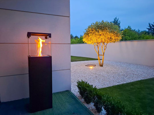 Bioethanol-Kamin Platzierung Boden Glas