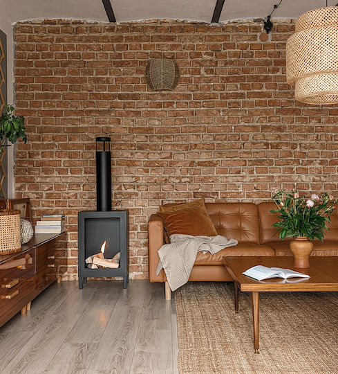 Bioethanol Fireplace Kozen Free Standing