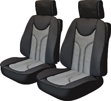 Smartic Autositzbezug 2Stück Schwarz