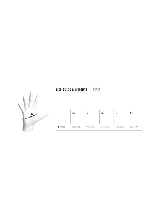 Bluegrass React Vollfinger Männliche Fahrradhandschuhe Orange