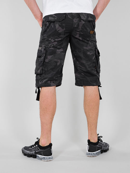 Herrenshorts Black Camouflage