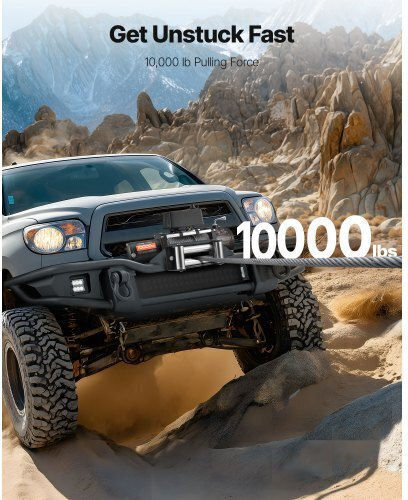 Vevor Electric 4x4 Car Winch 12V with Towing Capacity 4500kg