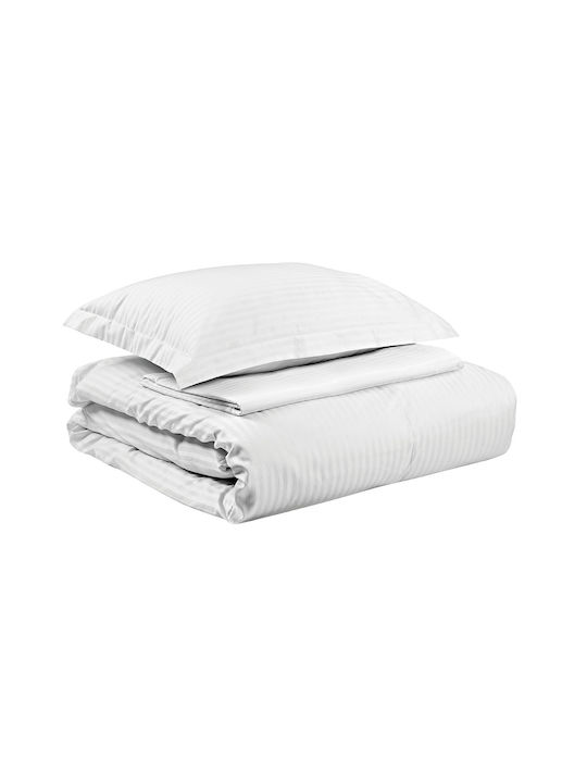 Beauty Home Duvet Cover Cotton Queen 230x250 Art Ε1026 White