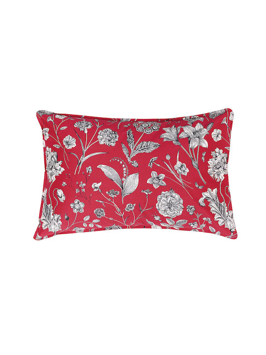 Kentia Bettbezug-Set Baumwollsatin Übergröße mit 2 Kissenbezügen 220x240 Alida Rot