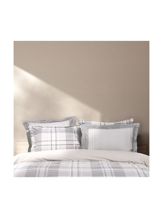 Nima Arthur Сет Калъфки за Възглавници Оксфорд Grey-beige 52x72см.