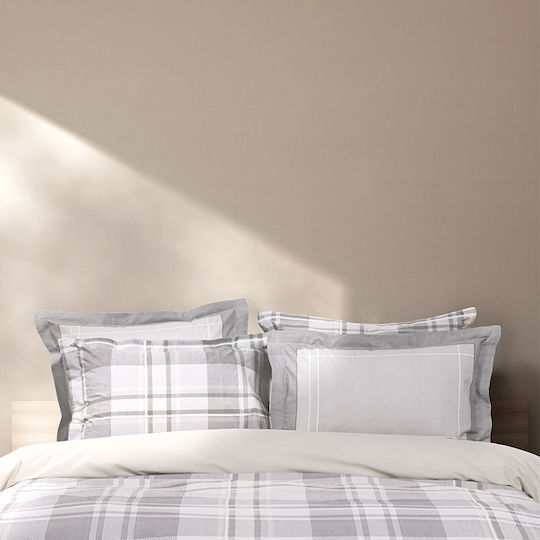 Nima Arthur Set Față de Pernă Oxford Grey-beige 52x72cm.