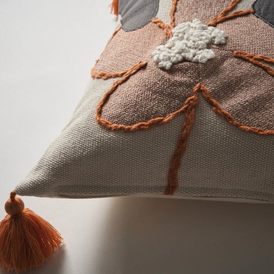 Gofis Home Μαξιλαροθήκη Louise 265 265 Grey-terra 45x45εκ.