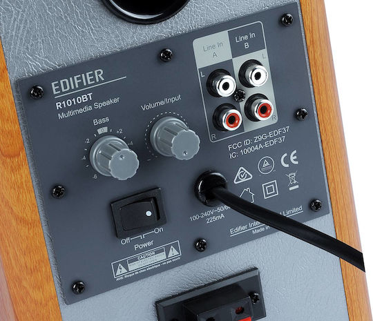 Edifier R1010BT Αυτοενισχυόμενα Ηχεία με Bluetooth 24W (Ζεύγος) Μαύρα