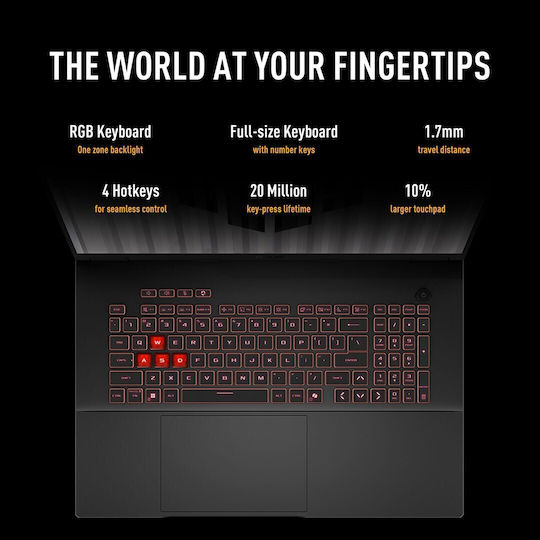 Asus TUF Gaming A18 FA808UM-S9058 18" QHD+ 144Hz (Ryzen 7-260/16GB/512GB SSD/GeForce RTX 5060/No OS) (US Keyboard)