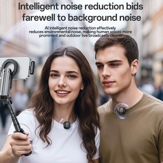 Yesido KR21 Комплект Микрофон с USB Type-C Изскачащо меню за Мобилен в Черен Цвят