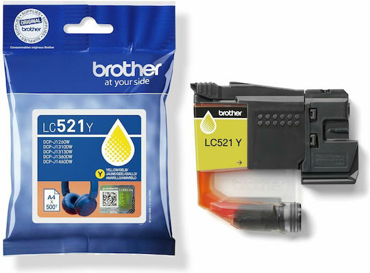 Brother LC521Y Original InkJet Printer Ink Yellow (LC-521Y)