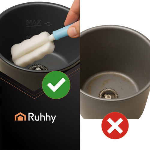 Ruhhy Device for Hot & Cold Milk Froth with Non-stick Coating 160ml