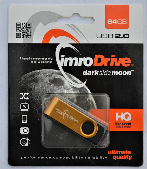 IMRO Dark Side Moon 64GB USB 2.0 Stick Gold
