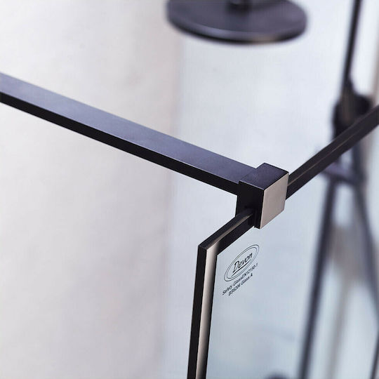 Devon Iwis Walk-in Σταθερό Πλαϊνό Ντουζιέρας 59x200cm Clean Glass Chrome