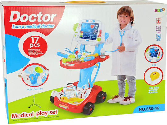 Lean Toys Kinder Medizinisches Set für 3+ Jahre 17 Stück