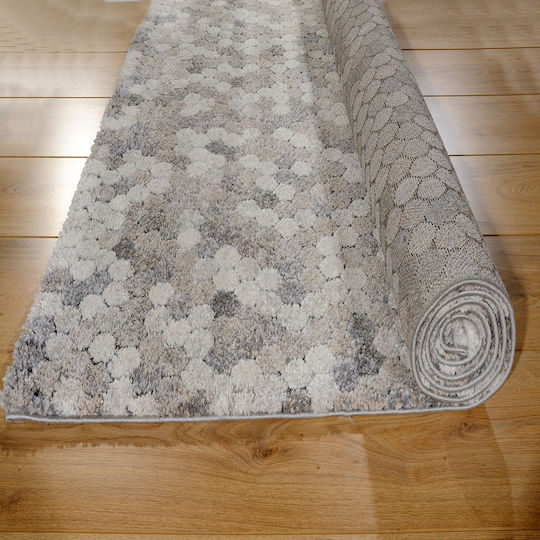 Tzikas Carpets Dorado Σετ Χαλιά Κρεβατοκάμαρας Γκρι 373-0-335-71718-295 3τμχ