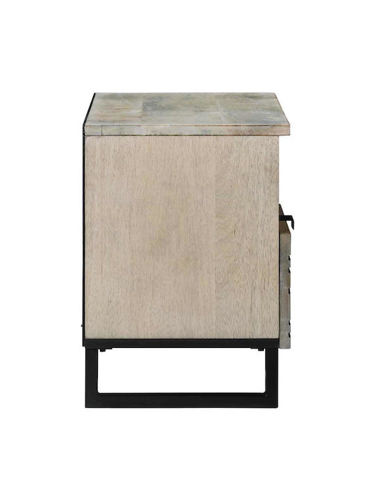 Kleiderschrank Büro Λευκό Και Μαύρο 80x33.5x46cm