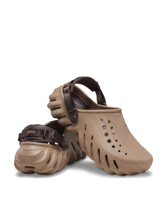 Crocs Echo Σαμπό Καφέ