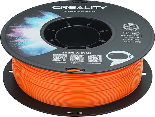 Creality3D PETG 3D Printer Filament 1.75mm Orange 1kg 1pc Spool