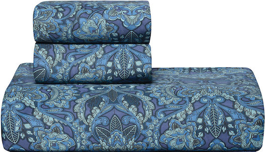 Kentia Σετ King Size 260x240cm Sharif Blue - Veraman Kentia Σετ King Size 260x240cm Sharif Blue - Veraman