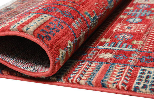 Polcarpet Oriental Kazak Teppich Rechteckig Synthetisch,Polyester/Cotton/Leather Bordo Rose