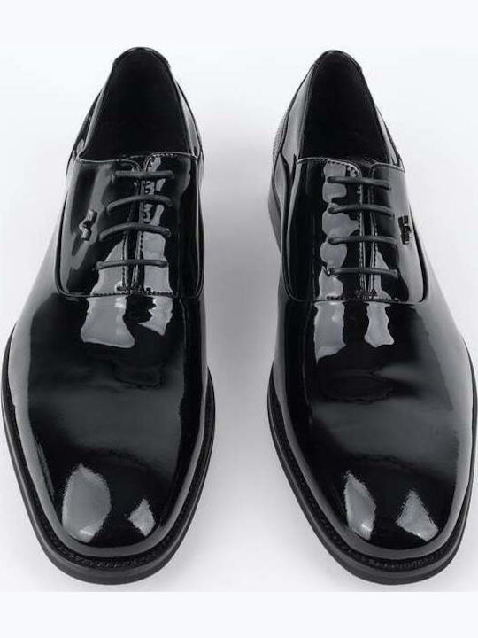 19V69 Abbigliamento Men's Patent Leather Dress Shoes Black 19V69 Abbigliamento Men's Patent Leather Dress Shoes Black
