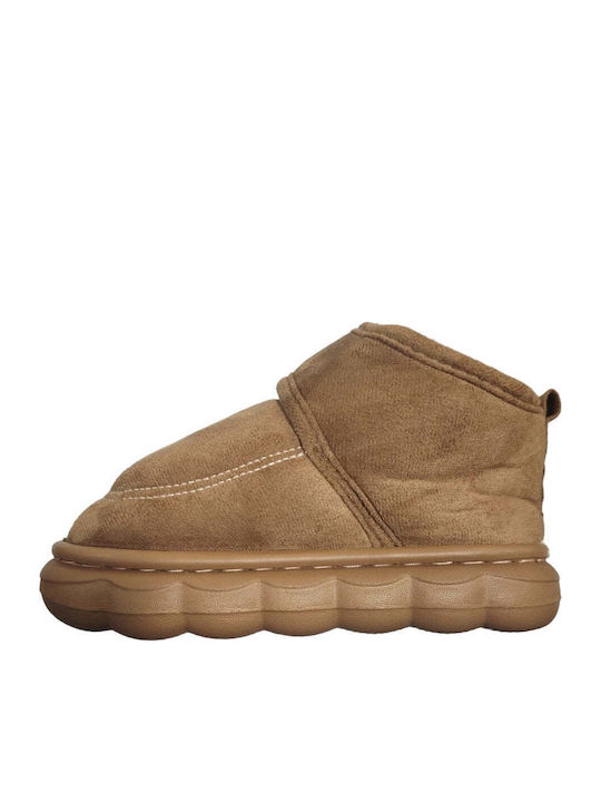 Kinderhausschuhe Stiefel Braun