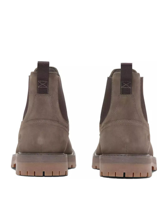 Leather Brown Chelsea Boots
