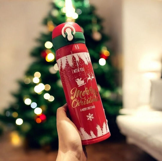 ecarla Ornament de masă de Crăciun Roșu
