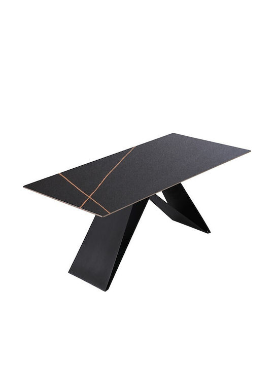 Tisch Speisesaal Black Marble 180x90x76cm