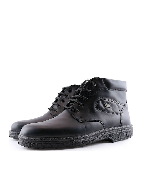 Leather Black Men's Boots