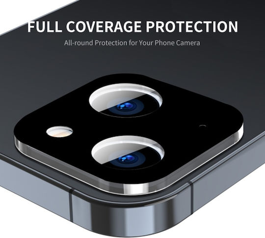 Camera Protection Metal Frame Black for the iPhone 15, iPhone 15 Plus