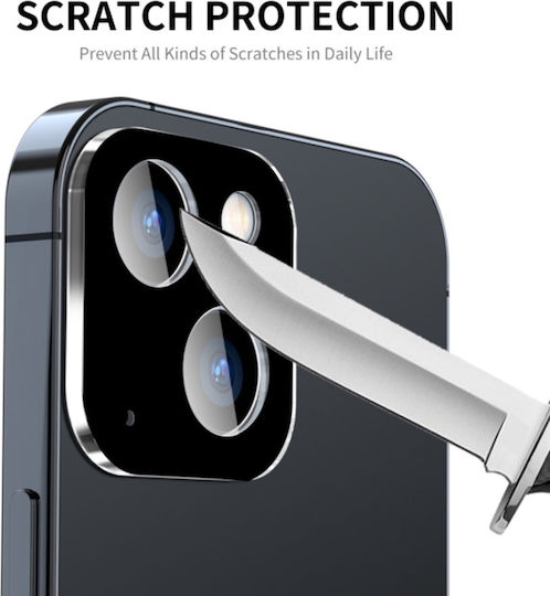 Camera Protection Metal Frame Black for the iPhone 15, iPhone 15 Plus
