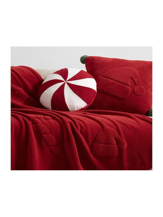 Nef-Nef Homeware Sweet Blanket Sherpa Sofa 130x180cm Red