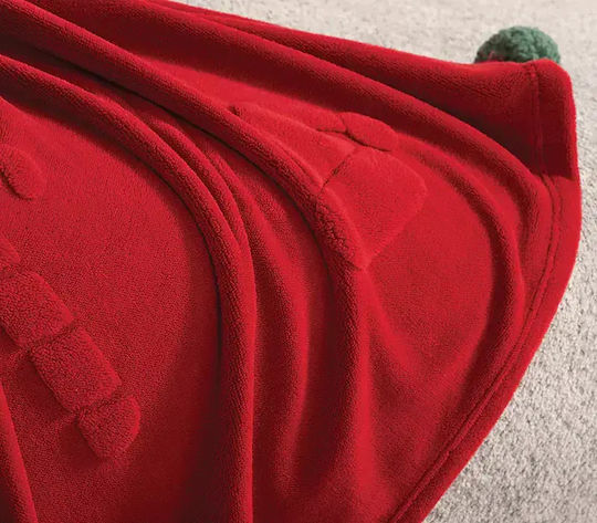 Nef-Nef Homeware Sweet Blanket Sherpa Sofa 130x180cm Red