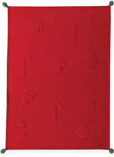 Nef-Nef Homeware Sweet Blanket Sherpa Sofa 130x180cm Red