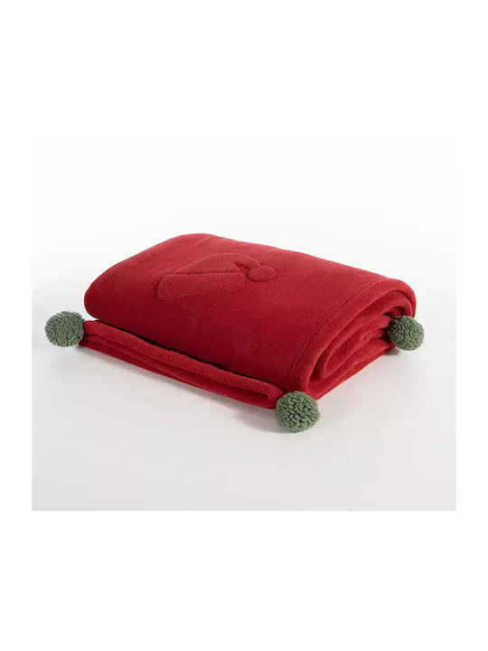 Nef-Nef Homeware Sweet Blanket Sherpa Sofa 130x180cm Red