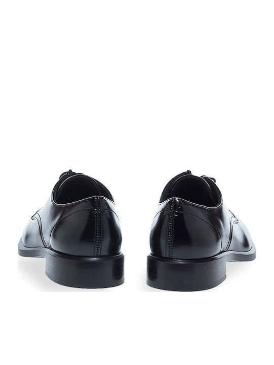 Women's Leather Oxford Shoes Black
