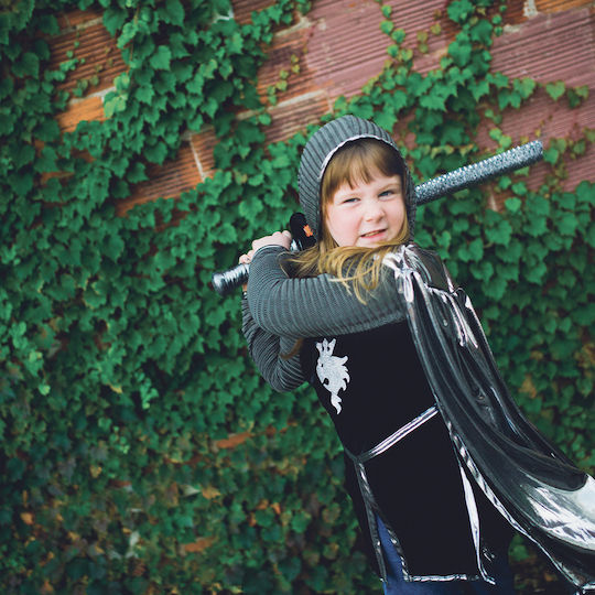 Costume Carnival Cape Silver 1pcs
