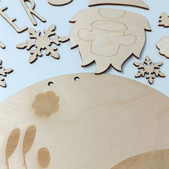 Decorațiune Din Lemn Hello Winter Pitic Toxylo