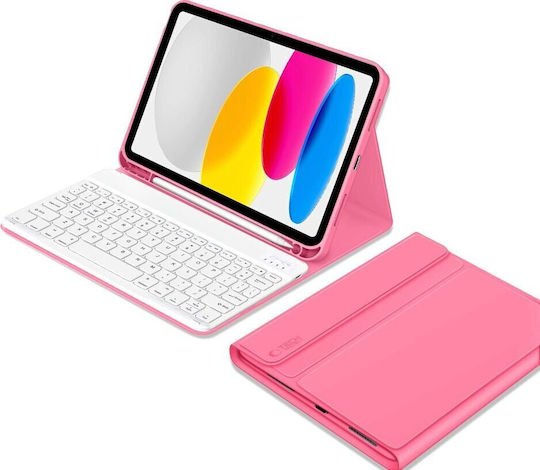 Tech-Protect Flip Cover cu Tastatură Violet (iPad 10.9'' 2022, iPad 11'' 2025)