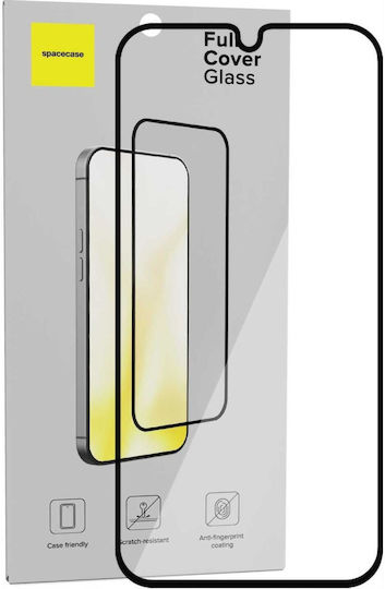 Spacecase Закалено стъкло Черен (Galaxy A17)
