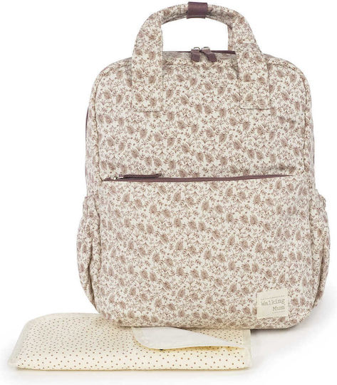 Walking Mum Backpack Diaper Bag Gala Beige 37x28x13cm